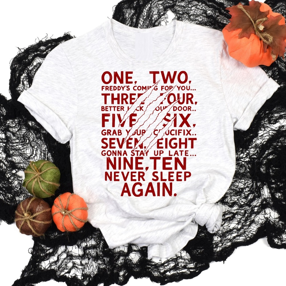 Halloween Freddy graphic T-shirt